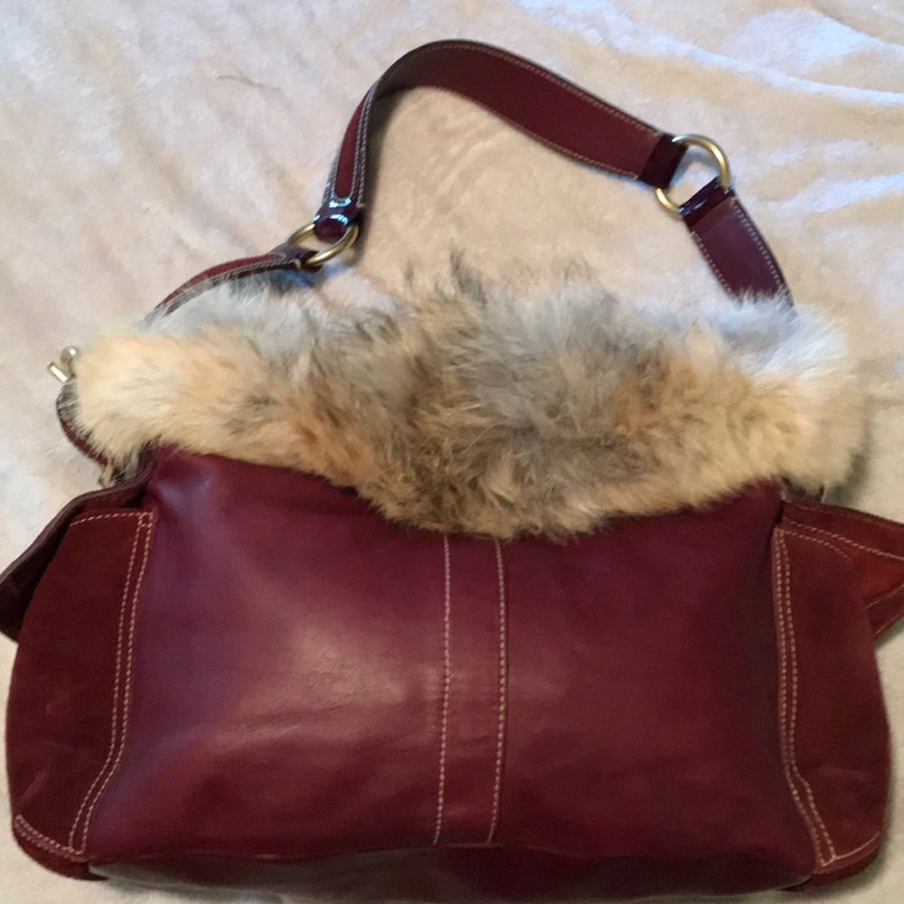 COACH Coyote PKT SFT Duffle Tote;Brass/ Bordeaux- There was only 700 bags made! - Picture 2 of 7